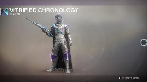 Destiny 2 Hunter with Virtuous Ornaments and Vitrified Chronology Shader