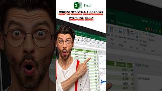 How to Select All borders with one click #excel #exceltips #exceltricks #foryou #ytshorts #ex