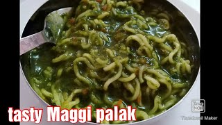 Maggi palak || healthy and new recipes || My Wishfull Kitchen