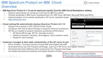IBM Spectrum Protect 8.1.12 on IBM Cloud Catalog - Demo
