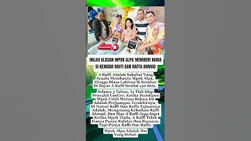 Inilah Alasan Mpok Alpa Beri Nama Raffi Dan Raffa Pada Si Kembar #Raffiahmad #mpokalpa #shorta