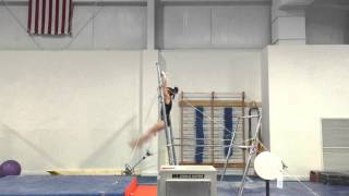 Bars: Toe up to dismount