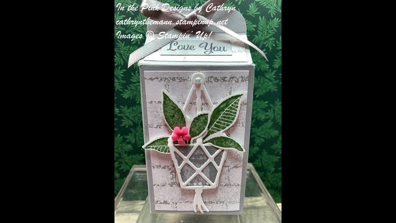PLENTIFUL PLANTS LARGE Tic Tac Box with BLOOM WHERE YOU'RE PLANTED - Stampin' Up!