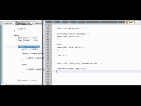 Recursive Insertion in binary search tree in java - YouTube