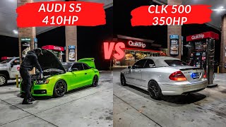 Audi Rs5 Vs Mercedes CLK500 Audi Rs5 Vs Mercedes CLK500