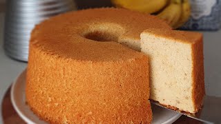 Banana Chiffon Cake / 3 Most Common Mistakes When Baking Chiffon Cake