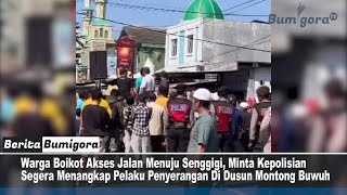 Warga Boikot Akses Jalan Menuju Senggigi, Minta Kepolisian Menangkap Pelaku Penyerangan Brut4l!!