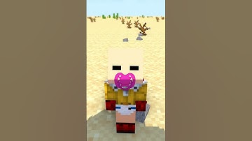 Help Herobrine to Sculpt Cute Baby Boy Challenge (Bones - Imagine Dragons) #minecraftshorts #fypシ