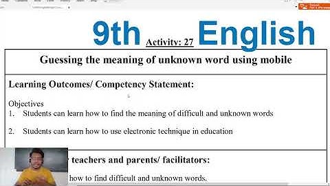 Bridge Course 9th English 27-Activity