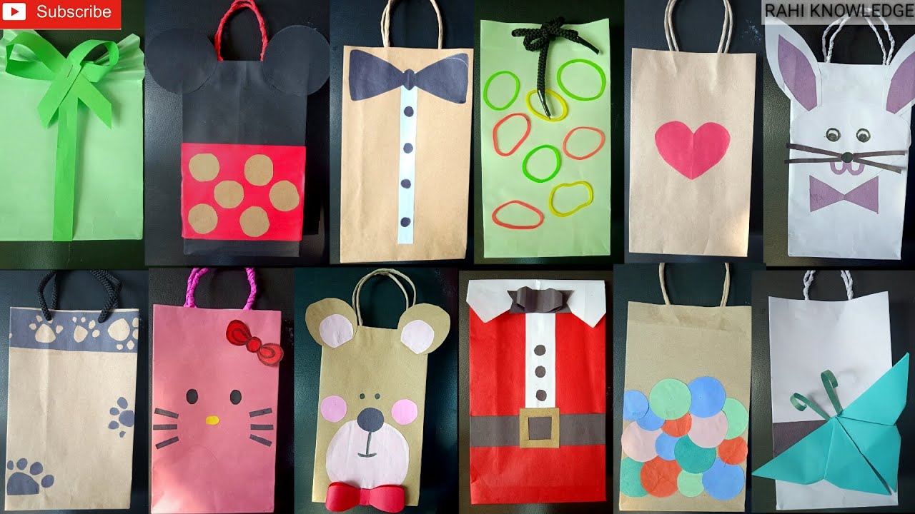 Paper Bag Gift Bag upcycling — Sum of their Stories Craft Blog