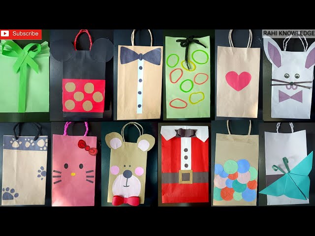 how to make paper bag Easy gift bag making tutorial with paper Paper... |  Diy gift bags paper, Diy paper bag, Gift bags diy