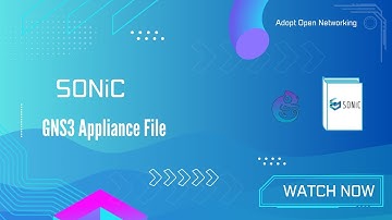 How to make GNS3 appliance file for SONiC
