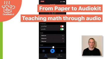 From Paper to Audiokit: Teaching math through audio, by Jaap Mengers (English)