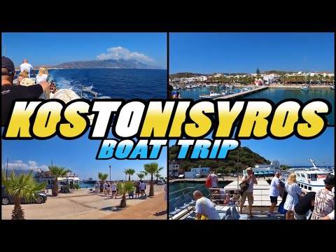 KOS to NISYROS Island Boat Trip from Kardamena to Mandraki - Greece (4k)