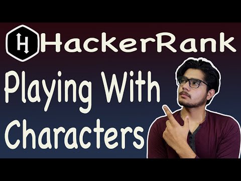 Playing with characters