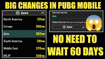 BIG CHANGES IN PUBG MOBILE😱 || NO MORE 60 DAYS SERVER CHANGE TIMINGS😍