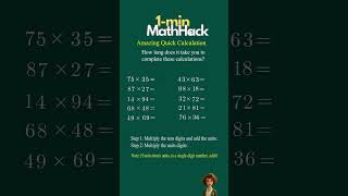 Amazing Quick Calculation Trick – Solve in Seconds!#mathtrickswithanswer