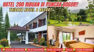 BARU LAGI‼️HOTEL 200 RIBU PERMALAM DI PUNCAK..ADA KOLAM RENANG, PLAYGROUND || TRIDAYA HOTEL & RESORT