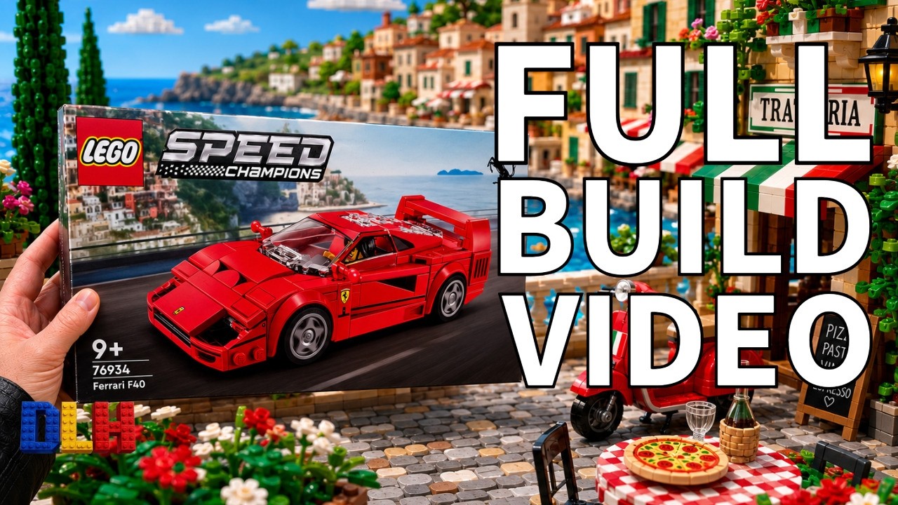 Ferrari F40 LEGO Build | Set 76934 Complete Assembly - YouTube