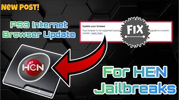 Update Your PS3 (HEN) Internet Browser Fixed #ps3