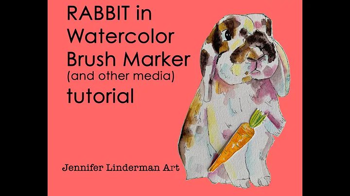 Beginner Drawing/painting a Rabbit in mixed media ...