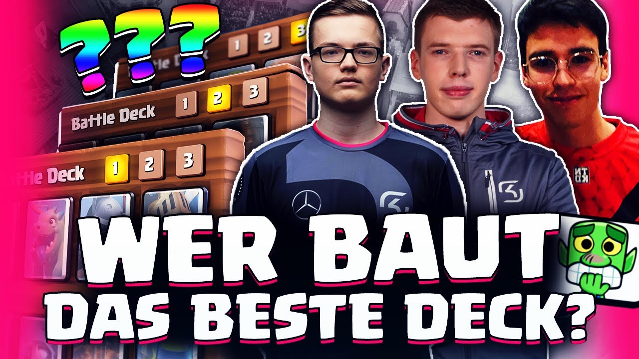 WER BAUT DAS BESTE DECK?👀🔥 BIGSPIN VS FAUST VS FLOBBY! | Clash Royale Deutsch