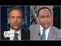 Max gets called out for playing it safe with Super Bowl pick | First Take