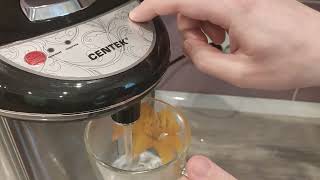 Демонстрация работы кнопки подачи воды Centek CT-1083
