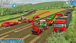 Collecting potatoes with budget-friendly machinery | Fichthal V2 Farm | Farming simulator 22 | #28