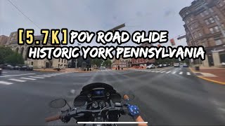 [5.7K] POV Harley Road Glide | Historic York, PA #harleydavidson #pov #travel #asmr