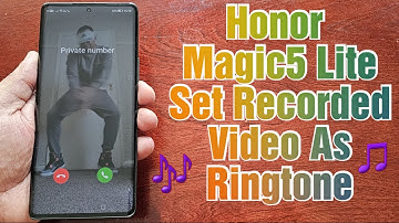 Honor Magic 5Lite How to Set Video Recording As Ringtone its Really Awsome Try it Out Today