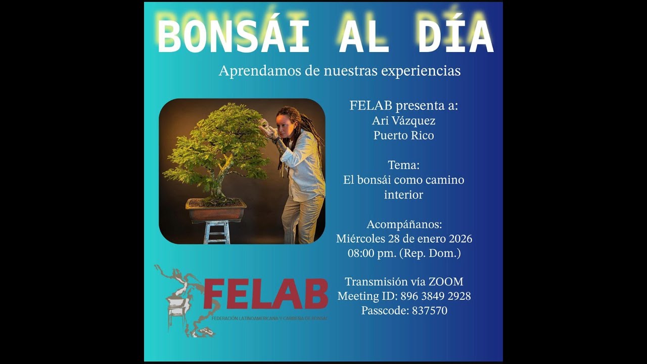 El bonsai como camino interior presentado por Ari Vazquez