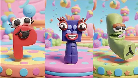 Making Sprunki OC : P, L from (Alphabet Lore) And Six From (Numberblocks) | Out of Clay