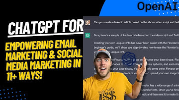 chat GPT for Email Marketing & Social Media Marketing