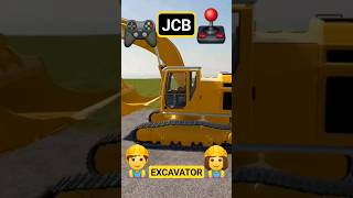 JCB excavator Washing and controlling the excavator in the #shorts film