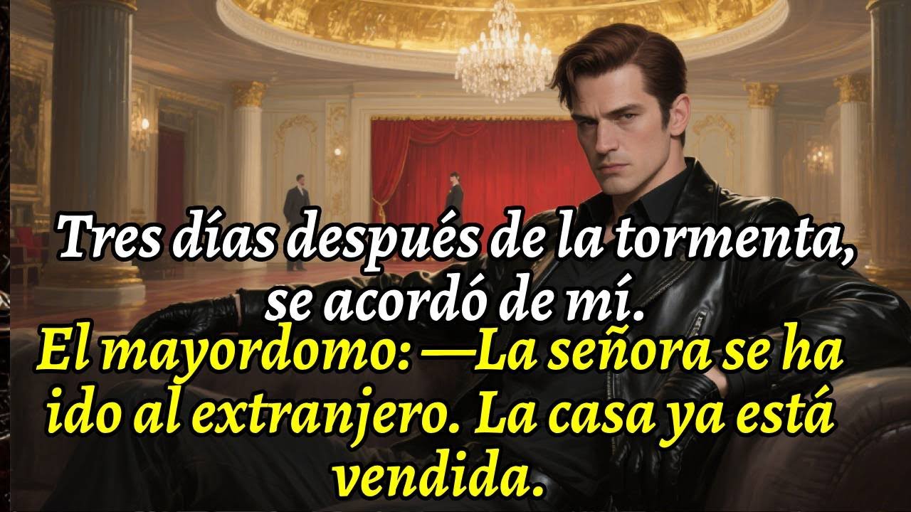 Tres días después de la tormenta, se acordó de mí. El mayordomo: —La señora se ha ido al extranjero.