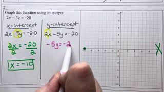 Standard Form: Graph an Equation (Example 2)