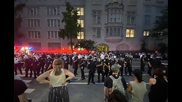 Crazed protesters ignite NYPD vehicle, throw trash and bottles at Brooklyn cops