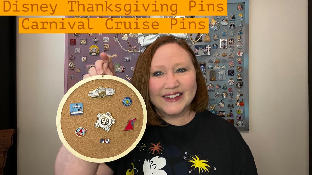 Disney Thanksgiving Pins and Carnival Cruise Pins Pin Collection