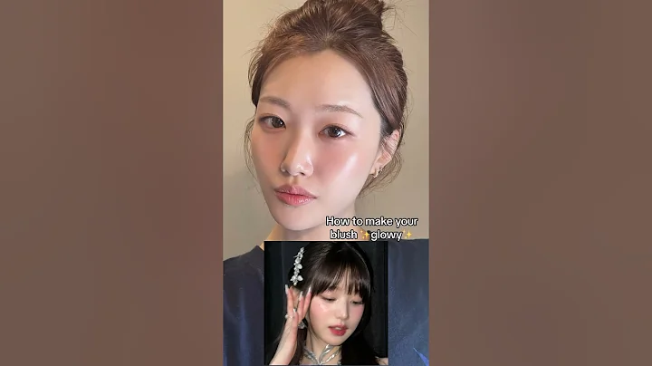 How to make your blush glowy￼✨ tip from Wonyoung’s makeup artist #shorts #makeup