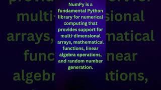 NumPy Basics: Numerical Computing