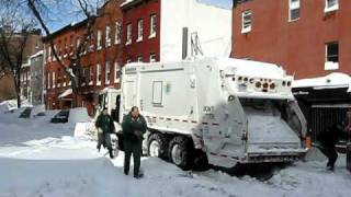 December 2010 Blizzard Clean-Up Challenges Sanitation Department In Carroll Gardens