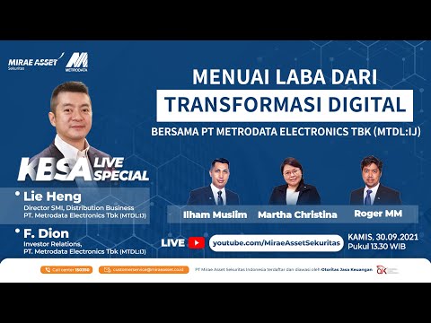 #KamuBeliSahamApa LIVE Special bersama PT Metrodata Electronics Tbk (MTDL:IJ)