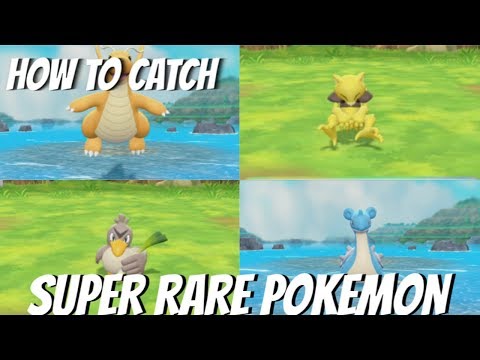 HOW TO CATCH RARE POKEMON LIKE DRAGONITE,ABRA,FARFETCH'D,LAPRAS POKEMON LETS GO PIKACHU AND EEVEE