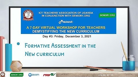 Formative Assessment in the CBC: Assessment for, as and of learning, & Triangulation
