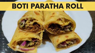 Boti paratha recipe | Boti paratha roll recipe | Bihari boti paratha roll | Flavour And Zaika