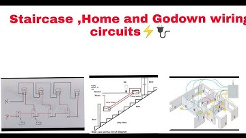 Stair case and Godown wiring | Types of wires | #electrical  #trending  #engineering