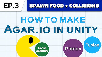 Tutorial: Agar.io clone in Unity + Photon Fusion online multiplayer EP3 - Spawn food & Eat & Grow