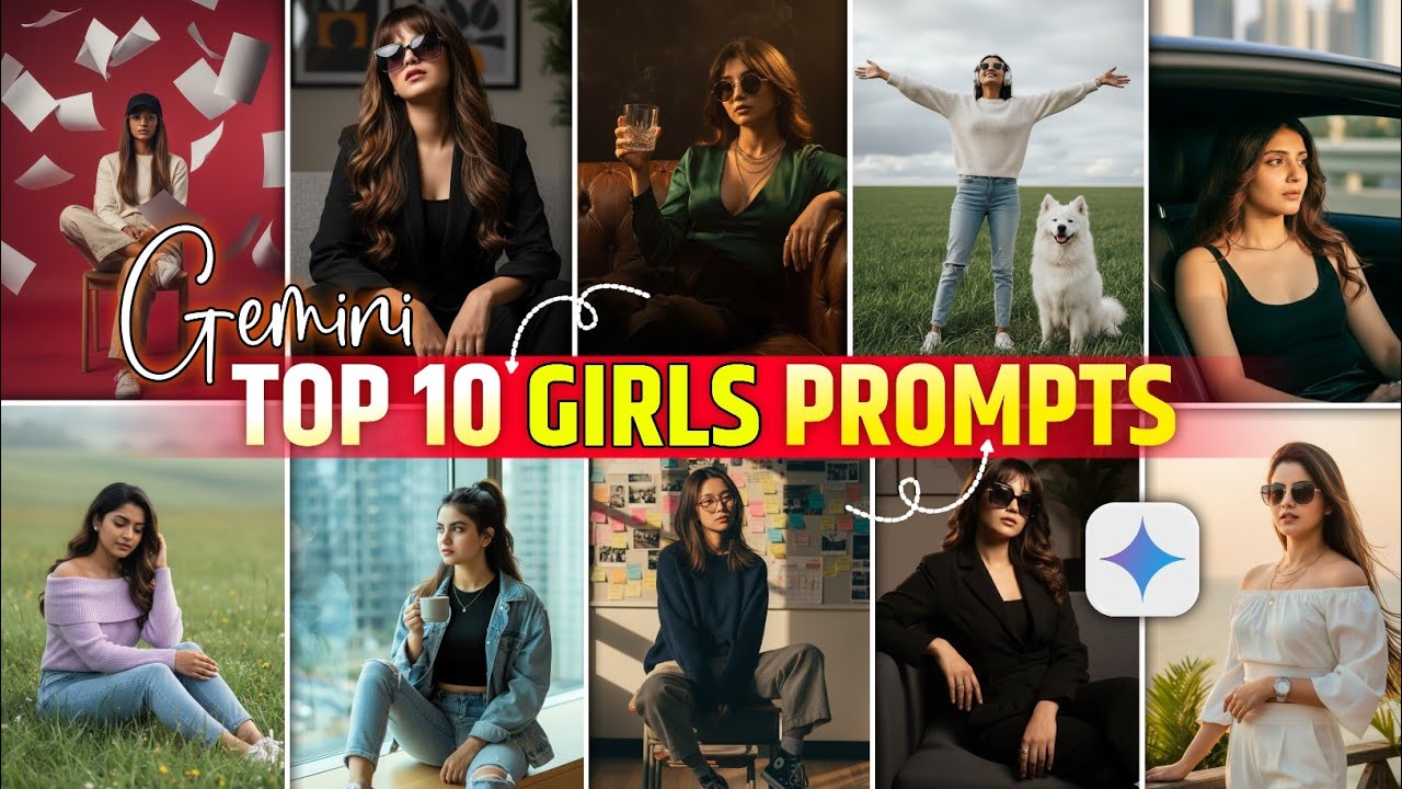 Girls Ai Photo Prompts | Top 10 Girls Gemini Prompts | Stylish Girls AI ...