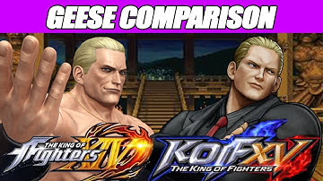 THE KING OF FIGHTERS - GEESE KOF XIV AND KOF XV COMPARISON
